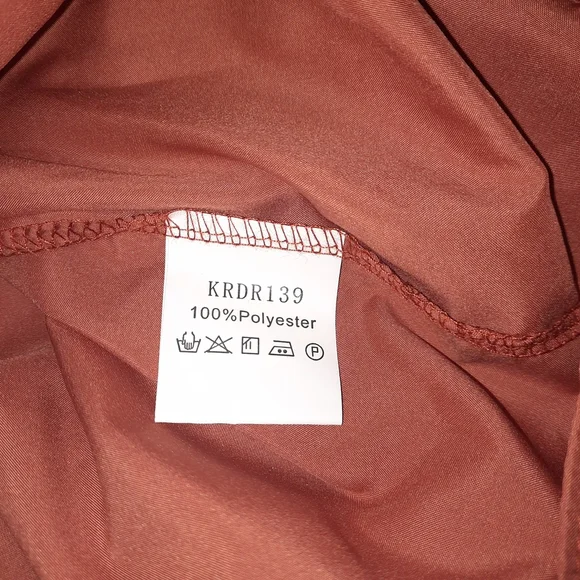 Elegant Rust Tiered Dress - Picture 7 of 15